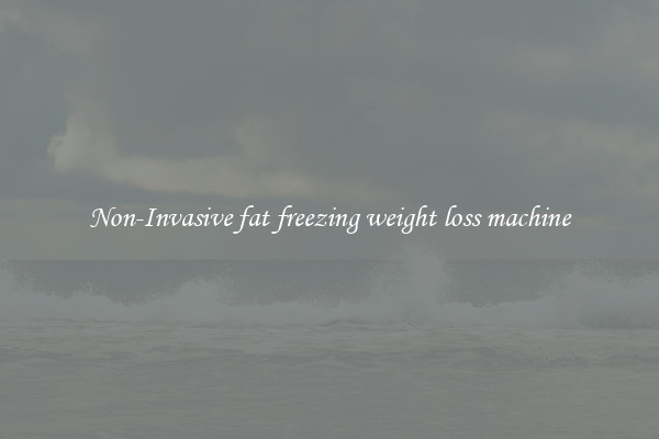 Non-Invasive fat freezing weight loss machine