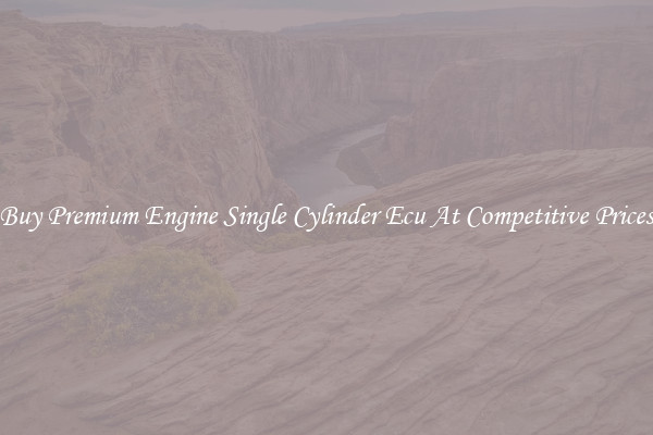 Buy Premium Engine Single Cylinder Ecu At Competitive Prices