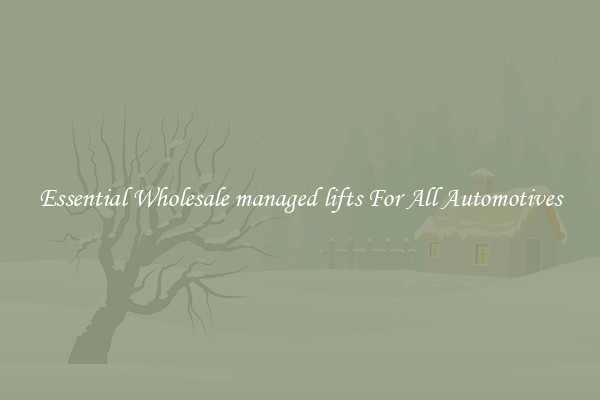 Essential Wholesale managed lifts For All Automotives