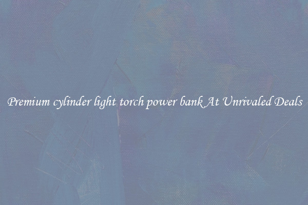 Premium cylinder light torch power bank At Unrivaled Deals