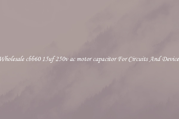 Wholesale cbb60 15uf 250v ac motor capacitor For Circuits And Devices