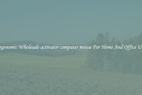 Ergonomic Wholesale activator computer mouse For Home And Office Use.