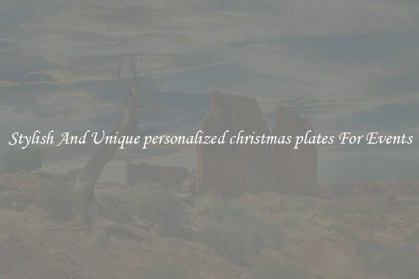 Stylish And Unique personalized christmas plates For Events