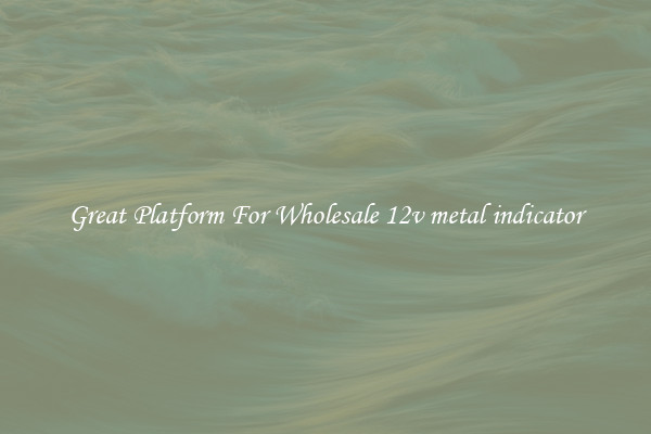 Great Platform For Wholesale 12v metal indicator